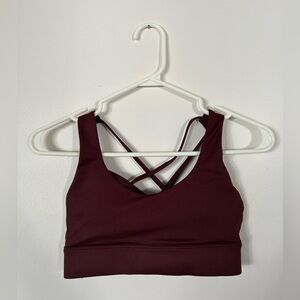 BNWOT Zyia Fig Vibration Light n Tight Strappy Sports Bra Size XS